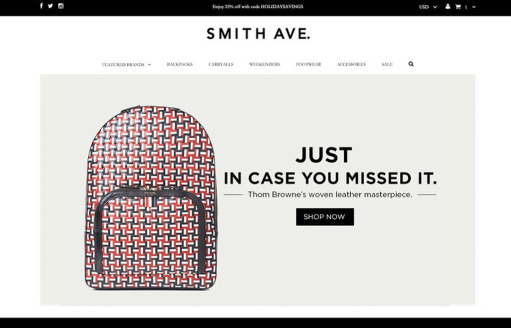 Smith Ave. Website Preview